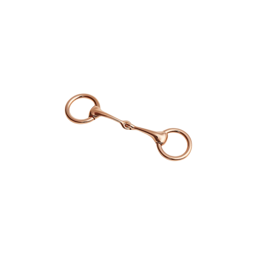 Hermes Mini Mors Twilly Ring Rose Gold Brass Plaque Or Rose