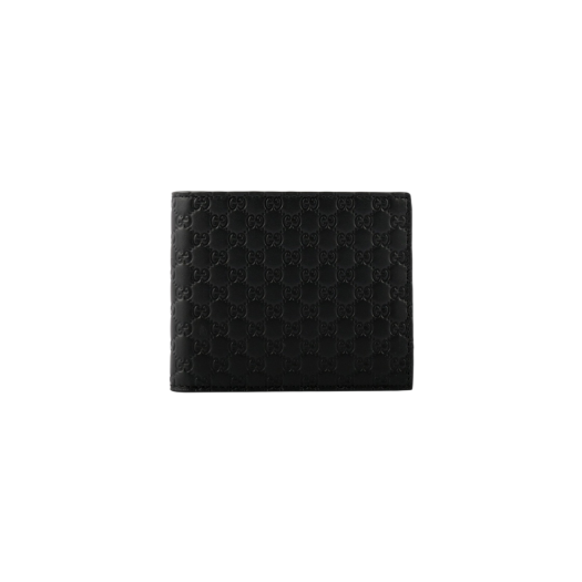 Gucci Micro GG Ssima Bi-Fold Wallet Black