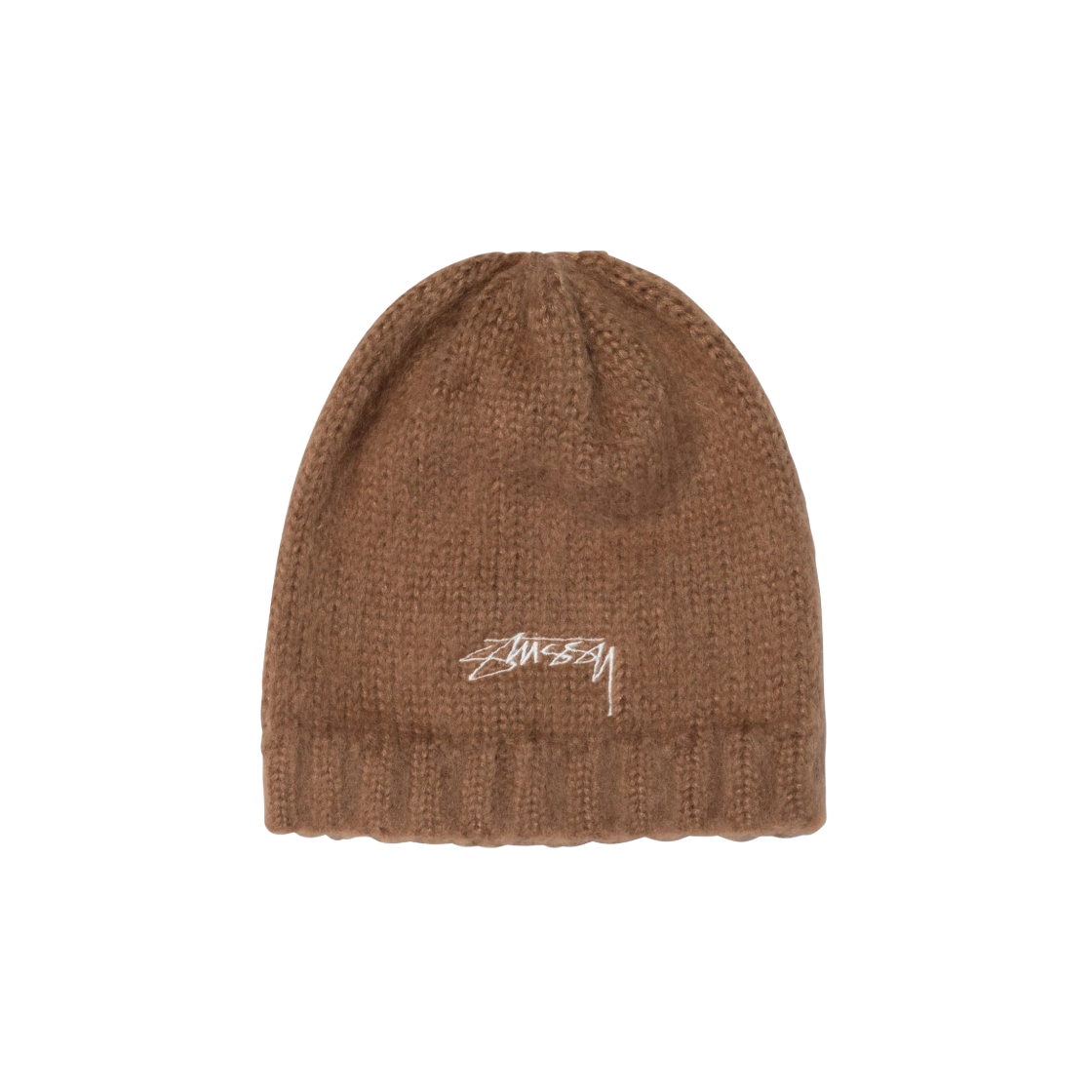 스투시 퍼지 립드 비니 브라운(Stussy Fuzzy Ribbed Beanie Brown) - 1