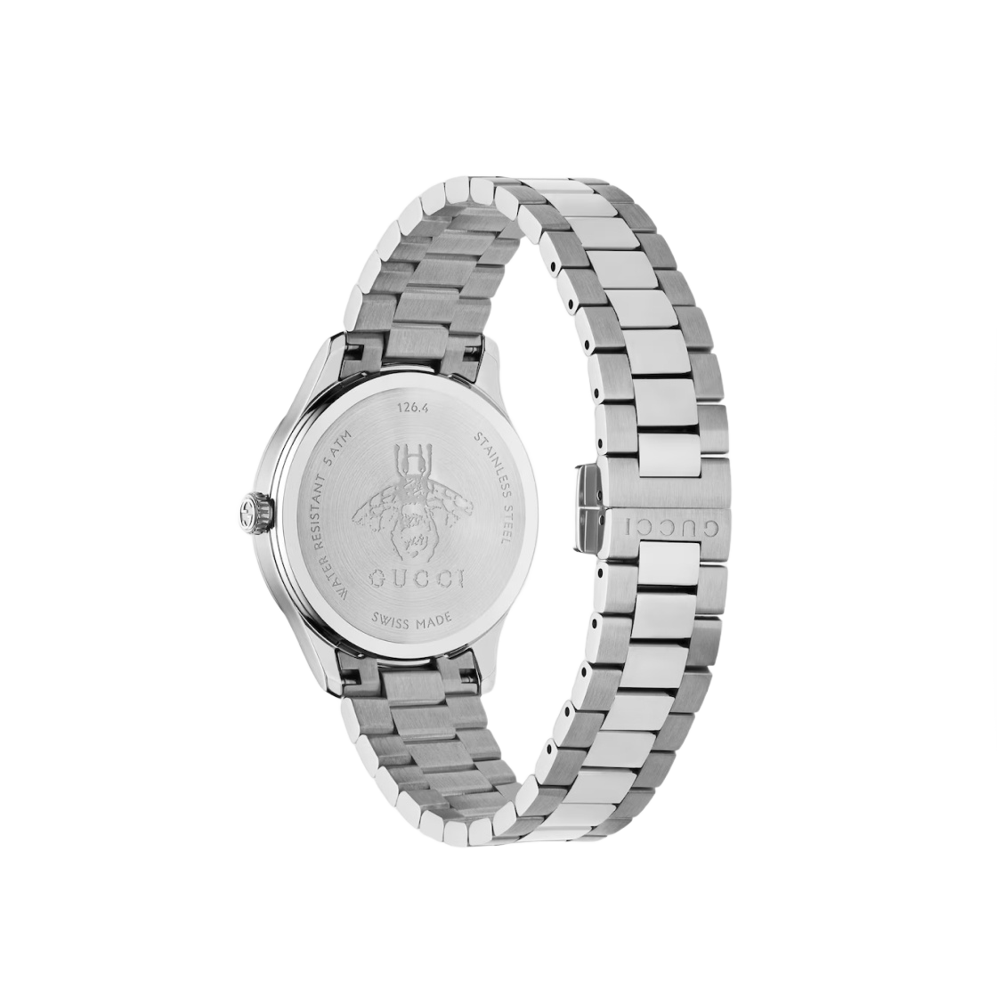 (W) 구찌 G-타임리스 쿼츠 32mm 스틸 실버 비((W) Gucci G-Timeless Quartz 32mm Steel Silver with Bees) - 2