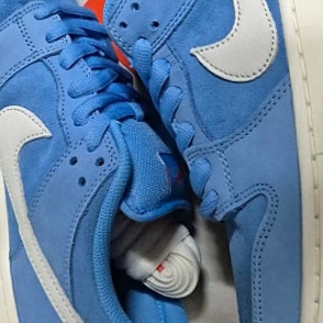 Nike SB Dunk Low Pro University Blue Sail 착용 스타일