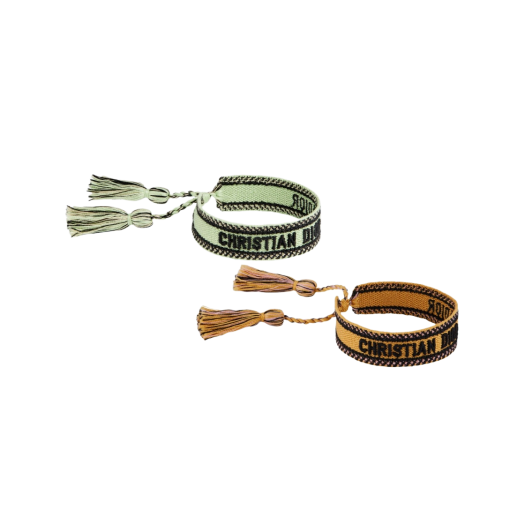 (W) Dior J'Adior Bracelet Set Green Yellow