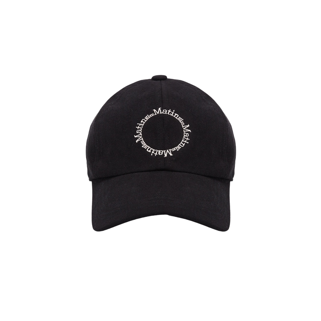 마뗑킴 마카롱 로고 볼캡 블랙(Matin Kim Macaron Logo Ball Cap Black)