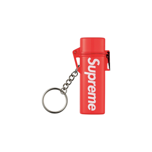 Supreme Waterproof Lighter Case Keychain Red - 20SS