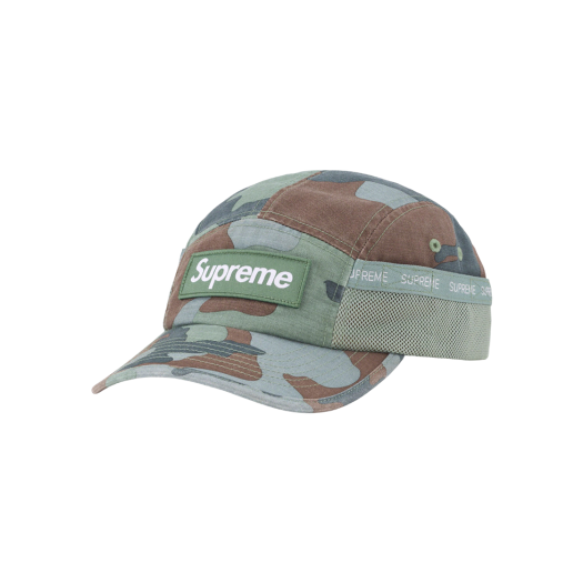 슈프림 메쉬 사이드 패널 캠프캡 올리브 - 24SS | Supreme | KREAM