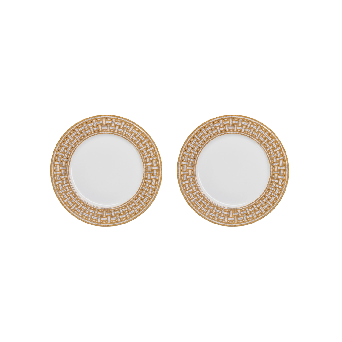 에르메스 모자이크 오 24 디너 플레이트 골드 (2개입)(Hermes Mosaique Au 24 Dinner Plate Gold (2 Plates)) - 1