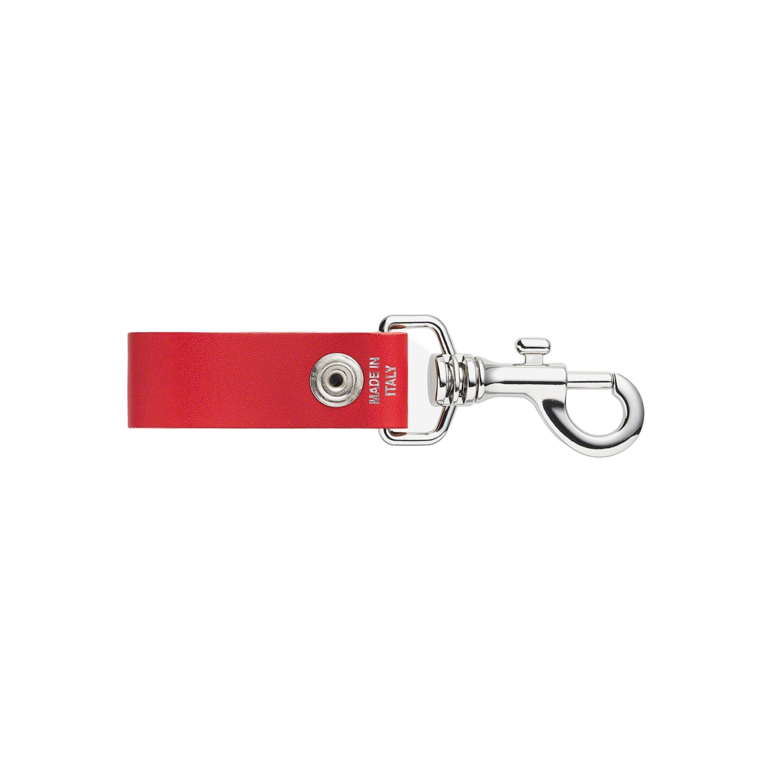 Supreme Leather Key Loop Red