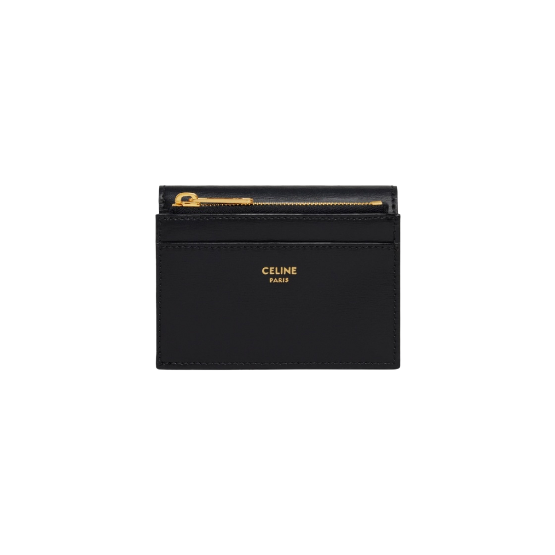 10I653DPV-38NO Celine Compact Wallet with Coin Triomphe in Shiny Calfskin Black - #5