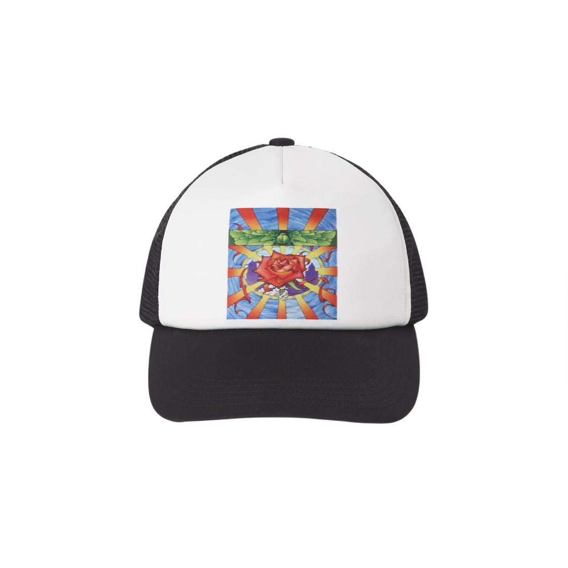 디스이즈네버댓 x 그레이트풀 데드 로즈 메쉬 트러커 캡 블랙(Thisisneverthat x Grateful Dead Rose Mesh Trucker Cap Black) - 2