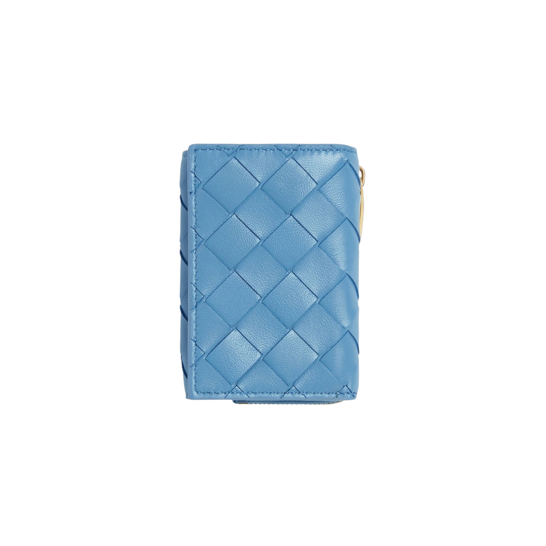 보테가 베네타 스몰 인트레치아토 트라이폴드 지퍼 지갑 윈드스웹트(Bottega Veneta Small Intrecciato Tri-Fold Zip Wallet Windswept) - 1