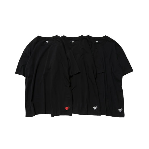- Human Made T-Shirts Black (3 Pack)