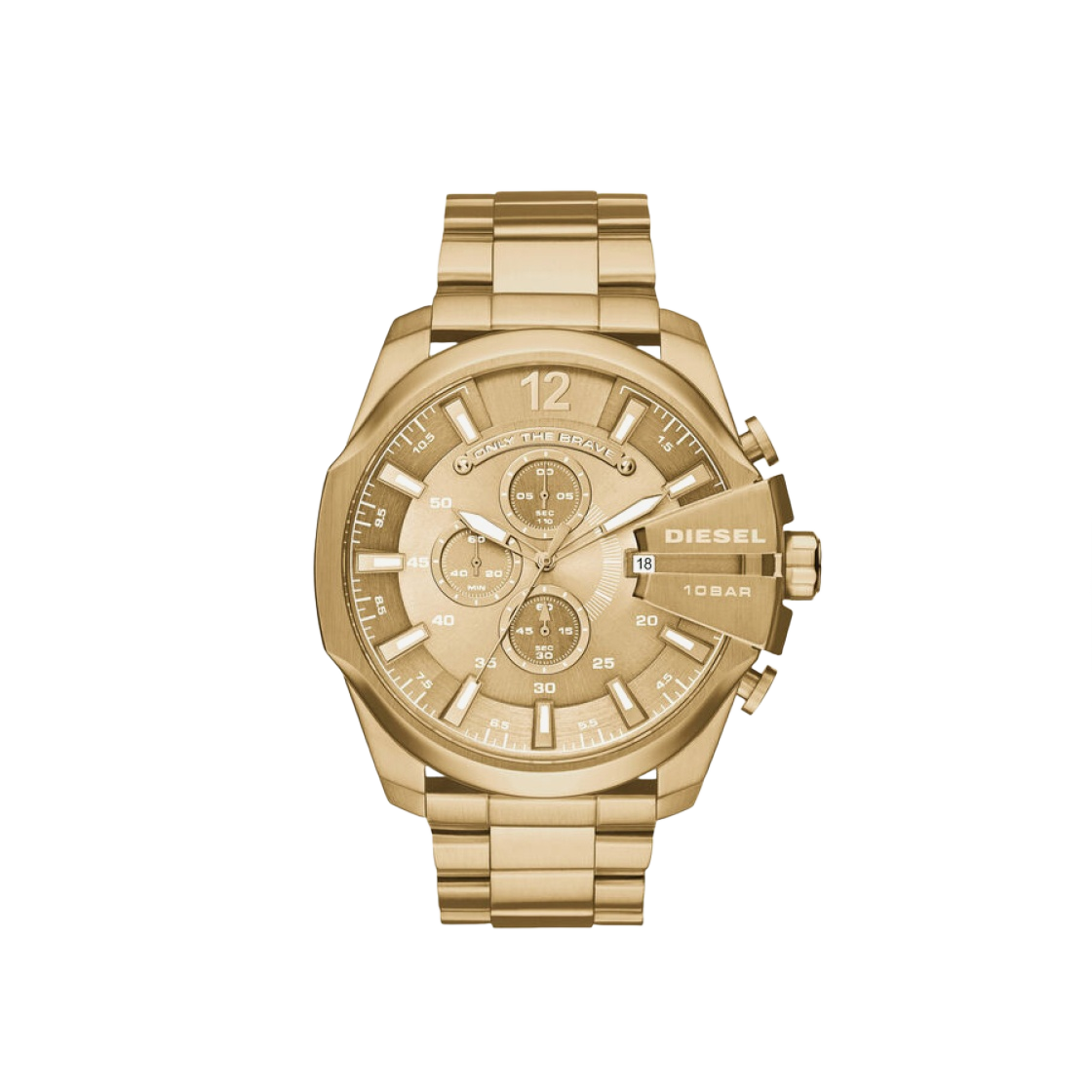 디젤 Dz4360 메가 치프 쿼츠 크로노그래프 51mm 스테인리스 스틸 골드(Diesel Dz4360 Mega Chief Quartz Chronograph 51mm Stainless Steel Gold)