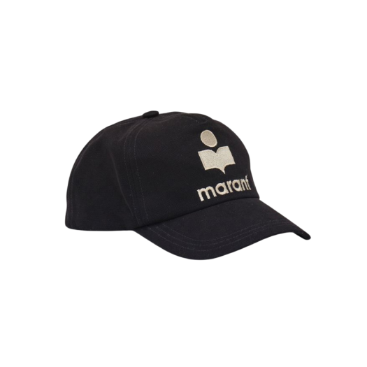 (W) Isabel Marant Tyrony Cap Black Ecru