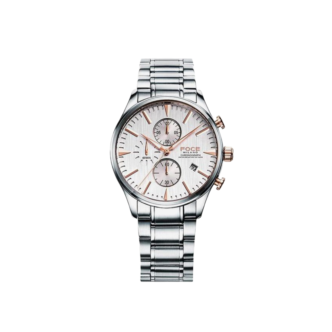 포체 FM7531WRG 크로노그래프 스테인리스 스틸 43mm 화이트 로즈 골드(Foce FM7531WRG Chronograph Stainless Steel 43mm White Rose Gold)