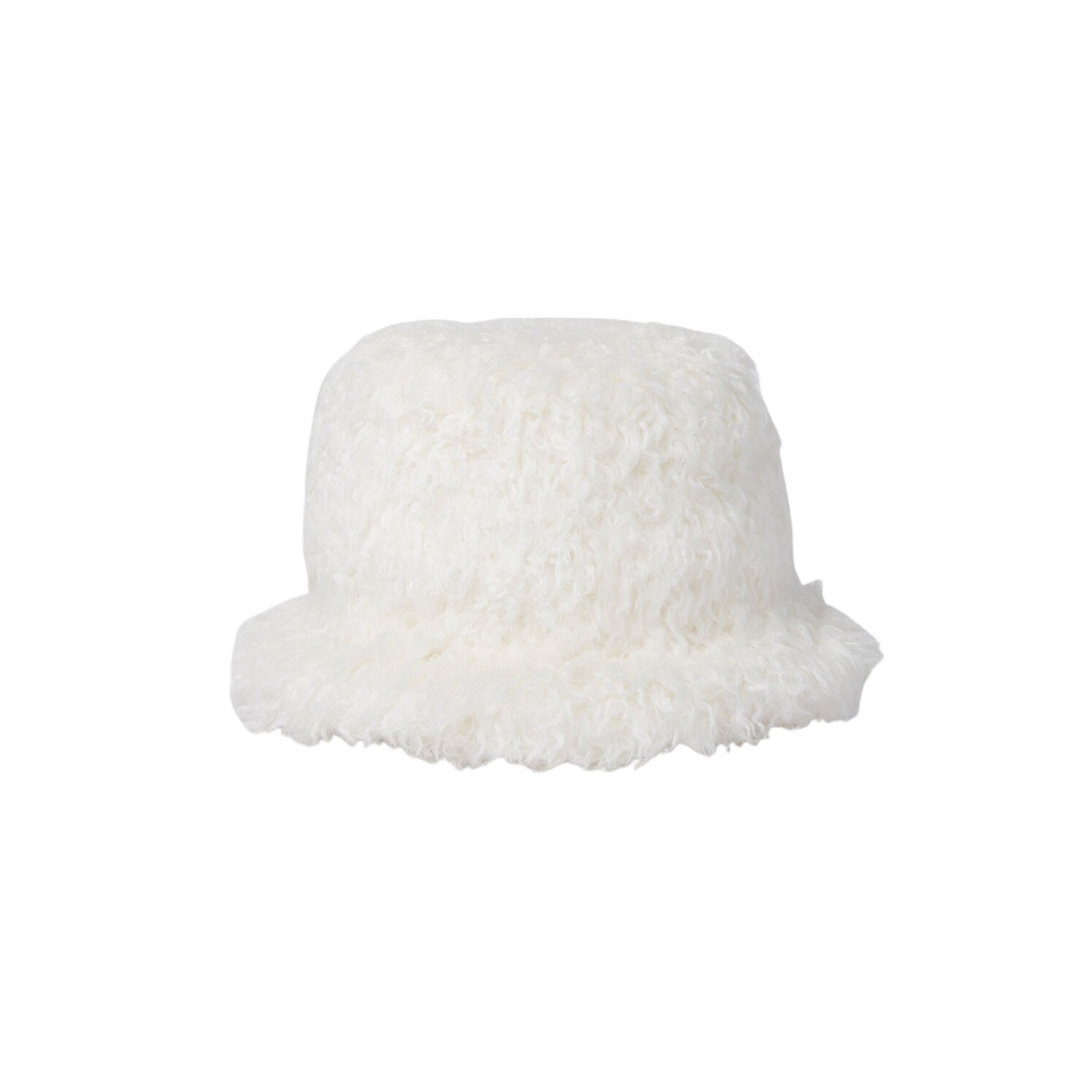 FK-K606-S23-1 Comme Des Garcons Shirt Shaggy Bucket Hat White - 대표 이미지 #1