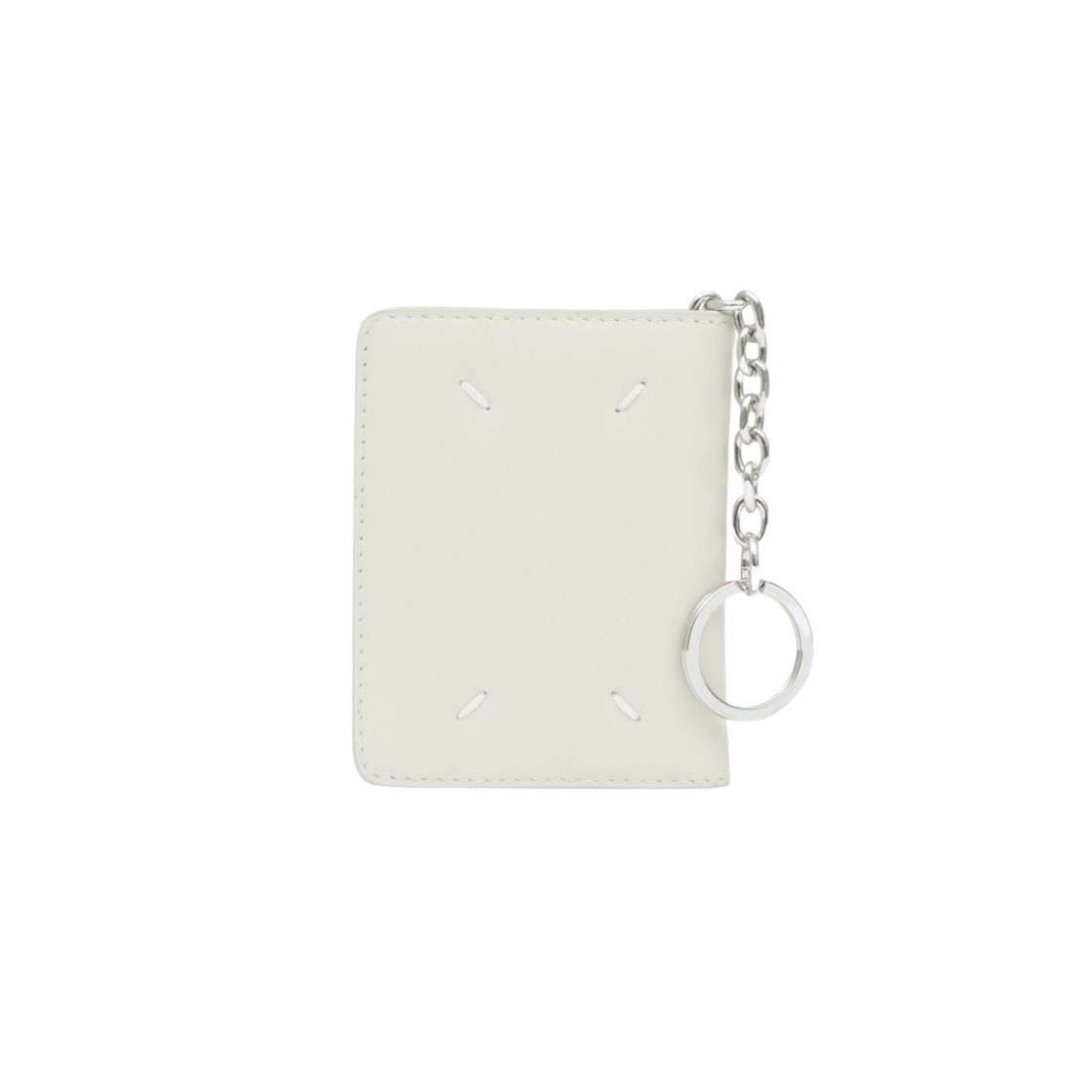 S56UI0128P4303T2003 Maison Margiela Keyring Calfskin Wallet Ivory - 대표 이미지 #1