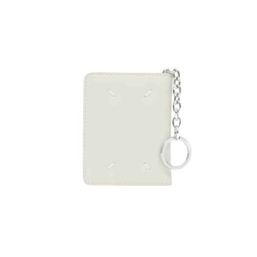 Maison Margiela Keyring Calfskin Wallet Ivory