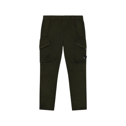 C.P. Company Stretch Sateen Utility Pants Ivy Green - 22SS