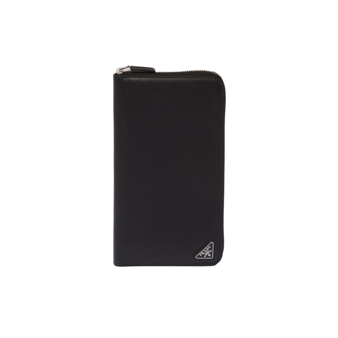 프라다 사피아노 레더 지퍼 어라운드 지갑 블랙(Prada Saffiano Leather Zip Around Wallet Black) - 1