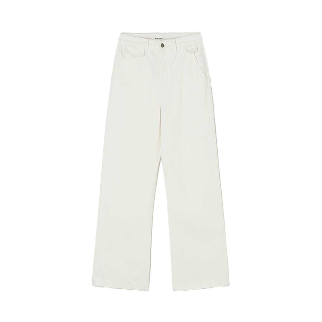 비뮤즈맨션 포켓 포인트 코튼 팬츠 오프화이트(BEMUSE MANSION Pocket point cotton pants Off white)