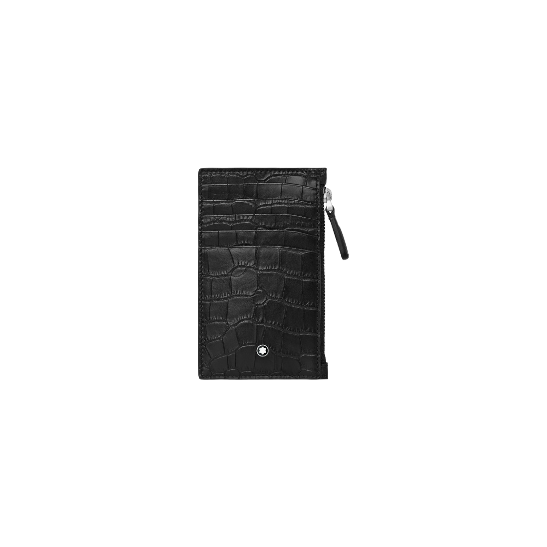 126652 Montblanc Meisterstuck Selection 5cc Zipper Pocket Card Holder Black - 대표 이미지 #1
