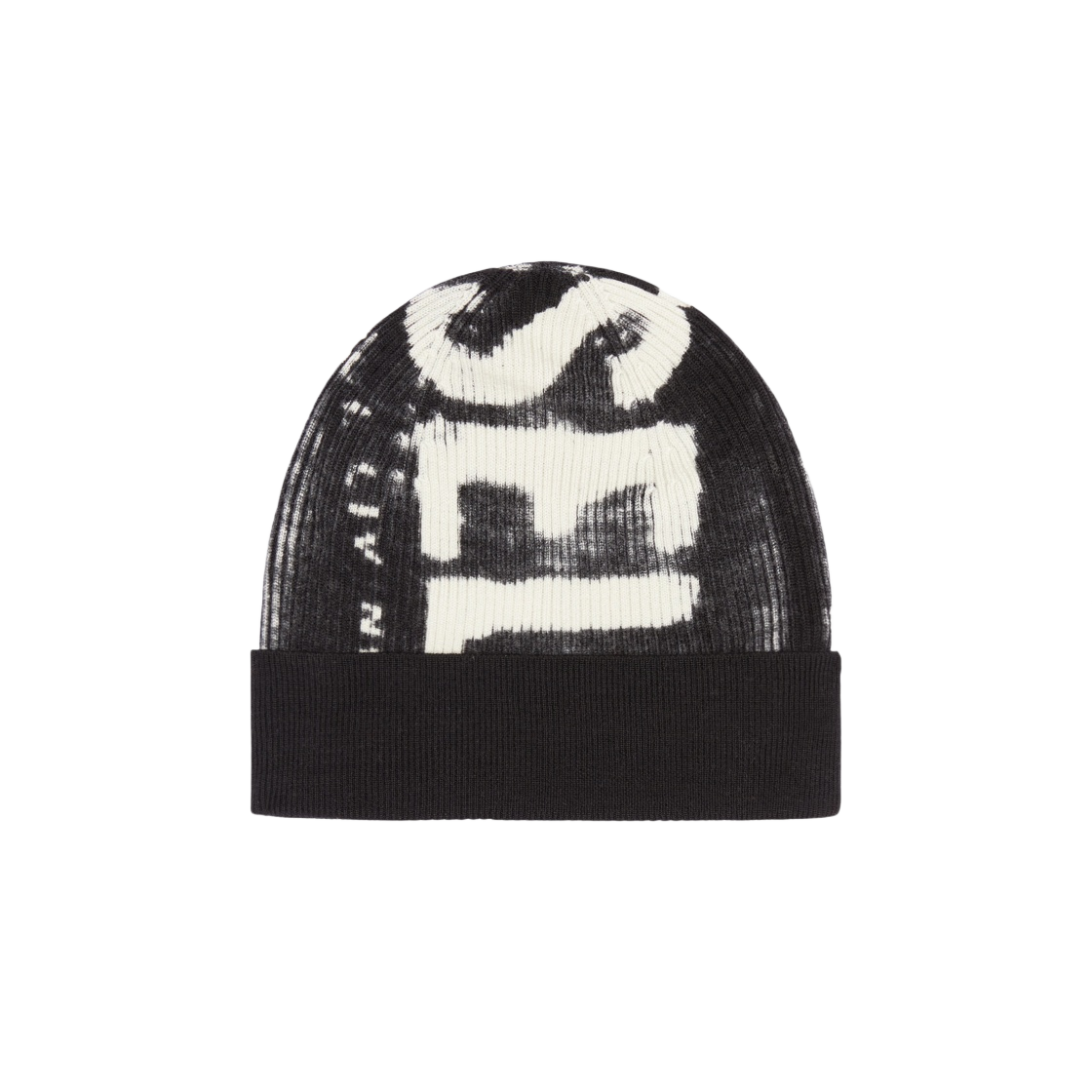 디젤 K-아툴루스-캡 로고 립드 비니 블랙(Diesel K-Atullus-Cap Logo Ribbed Beanie Black) - 2