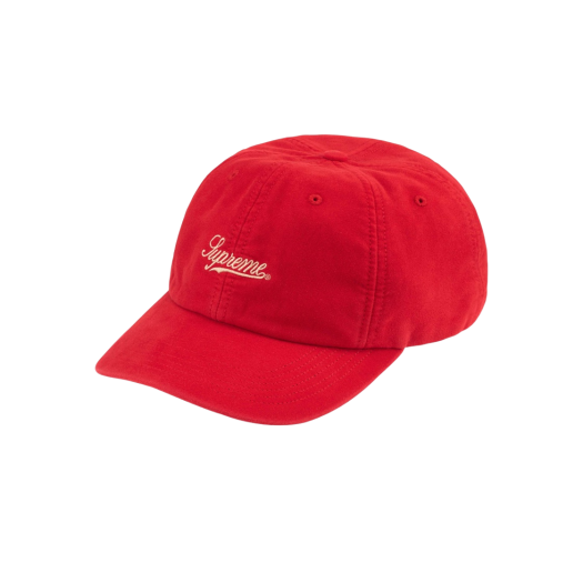 Supreme Lightweight Moleskin 6-Panel Red - 24SS