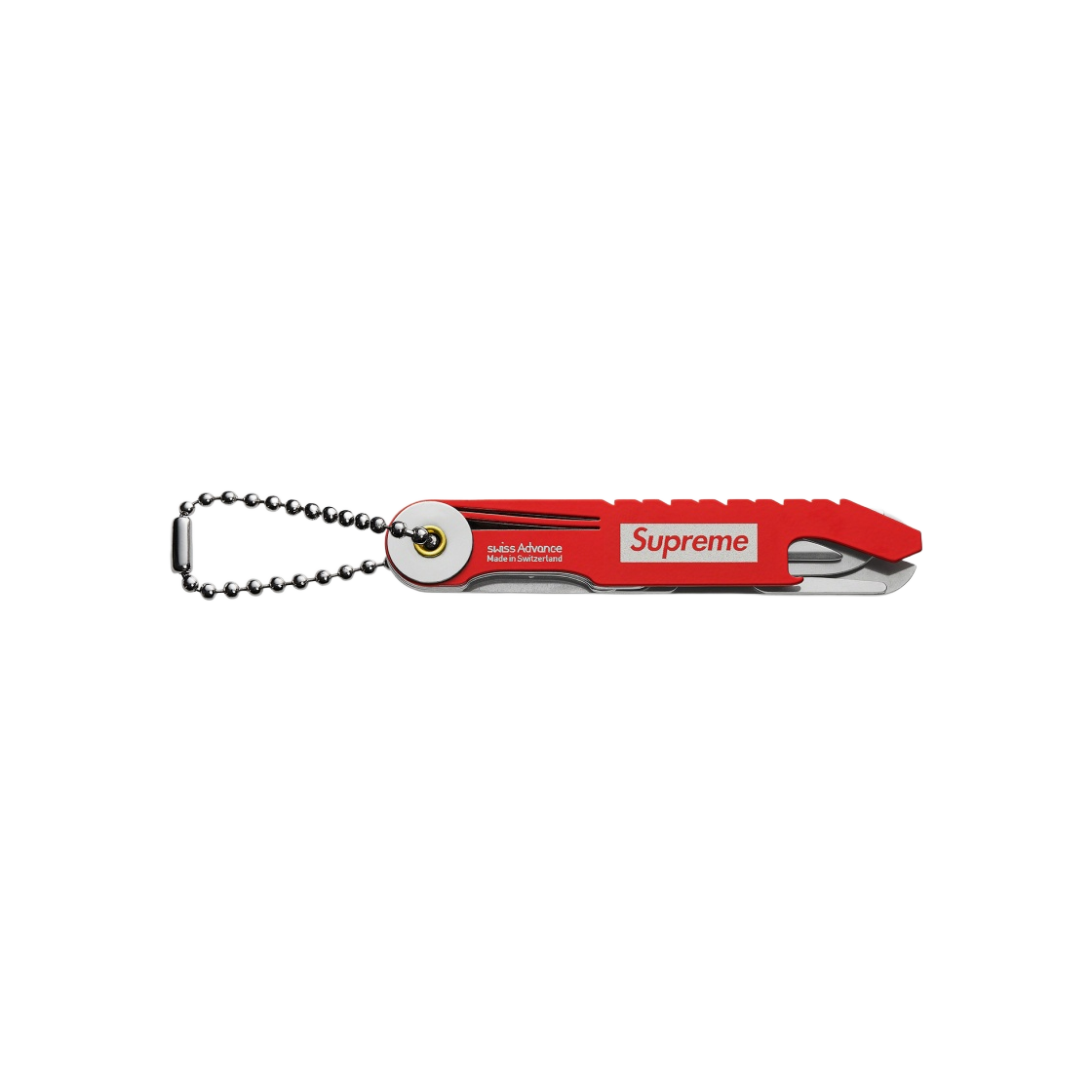 - Supreme x Swiss Advance Crono N5 Pocket Knife Red - 21FW - 대표 이미지 #1