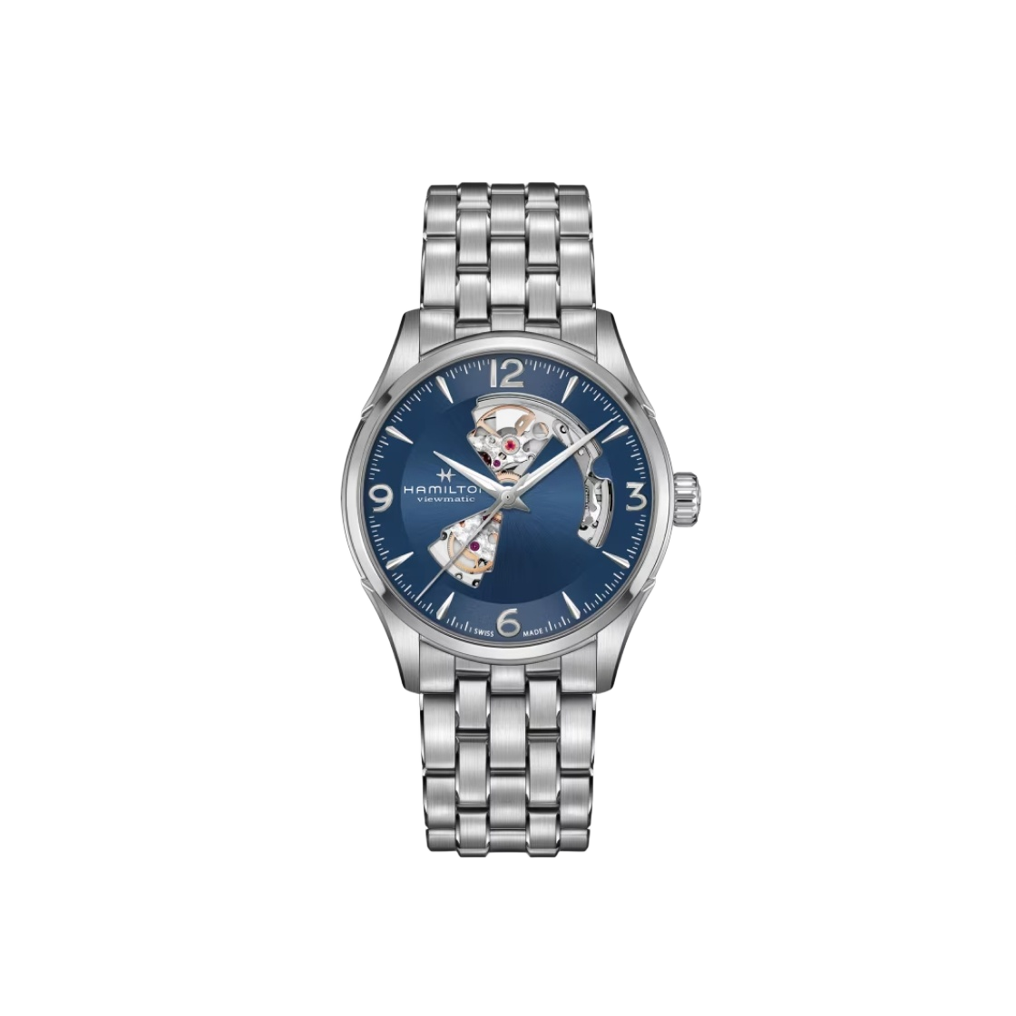 해밀턴 재즈마스터 오픈 하트 오토 42mm 스테인리스 스틸 블루(Hamilton Jazzmaster Open Heart Auto 42mm Stainless Steel Blue)