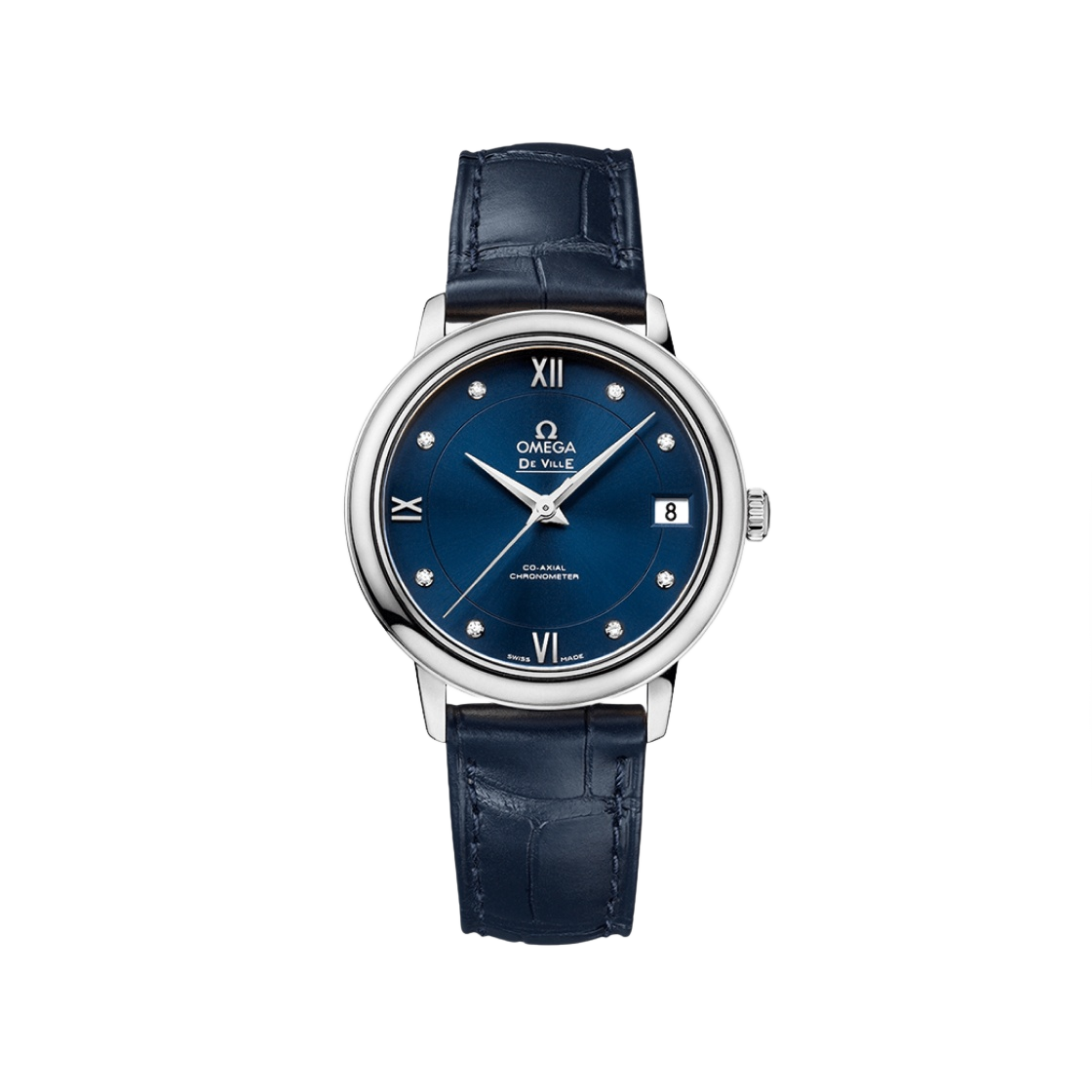42413332053001 Omega De Ville Prestige Co Axial Chronometer Steel Blue