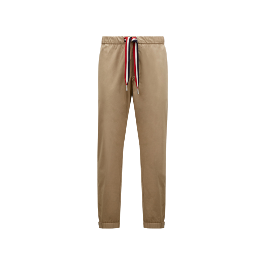 Moncler Gabardine Jogging Trousers Beige - 24SS