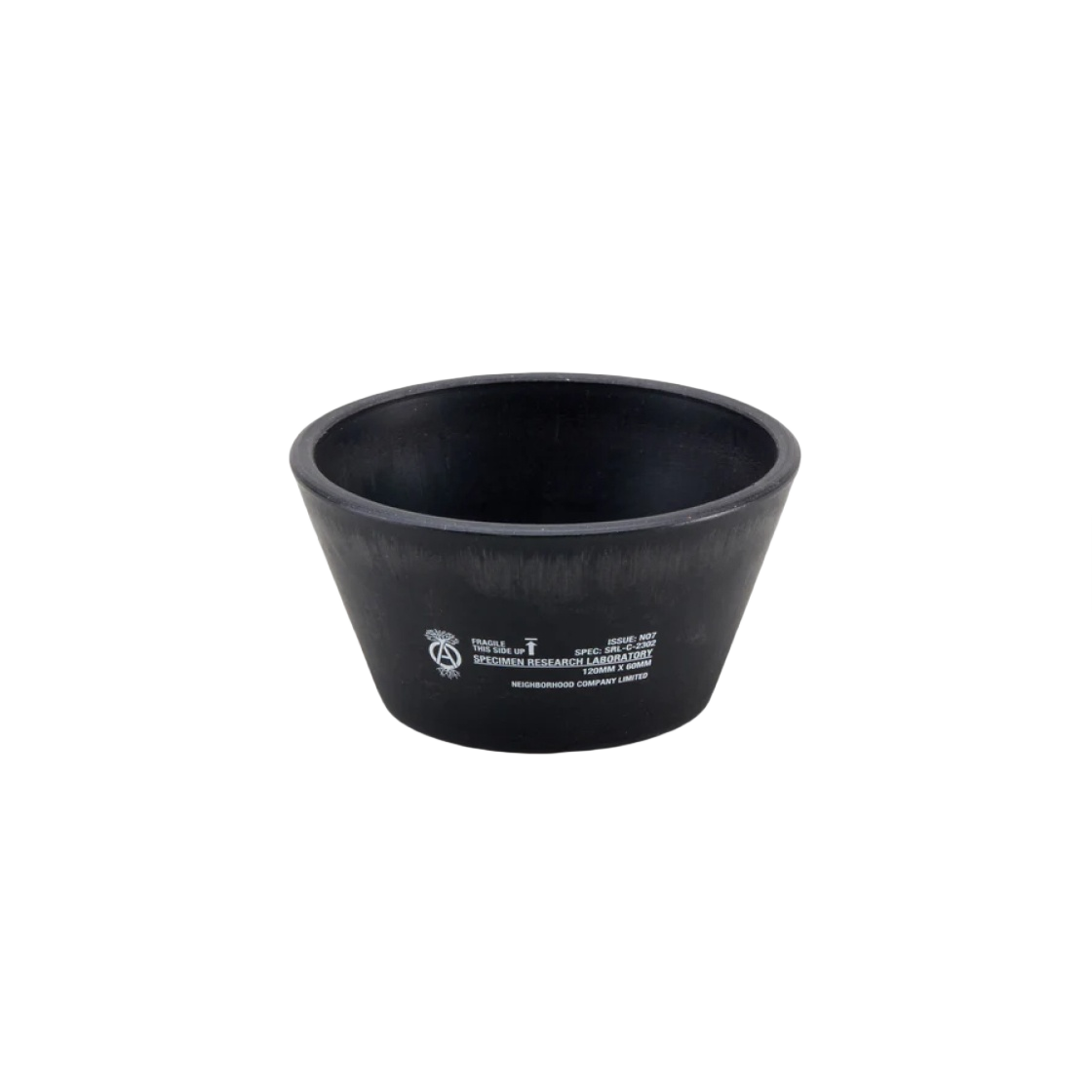 네이버후드 SRL . 테이퍼드 쉘로우 타입 플랜트 팟-S 블랙(Neighborhood SRL . Tapered Shallow Type Plant Pot-S Black)
