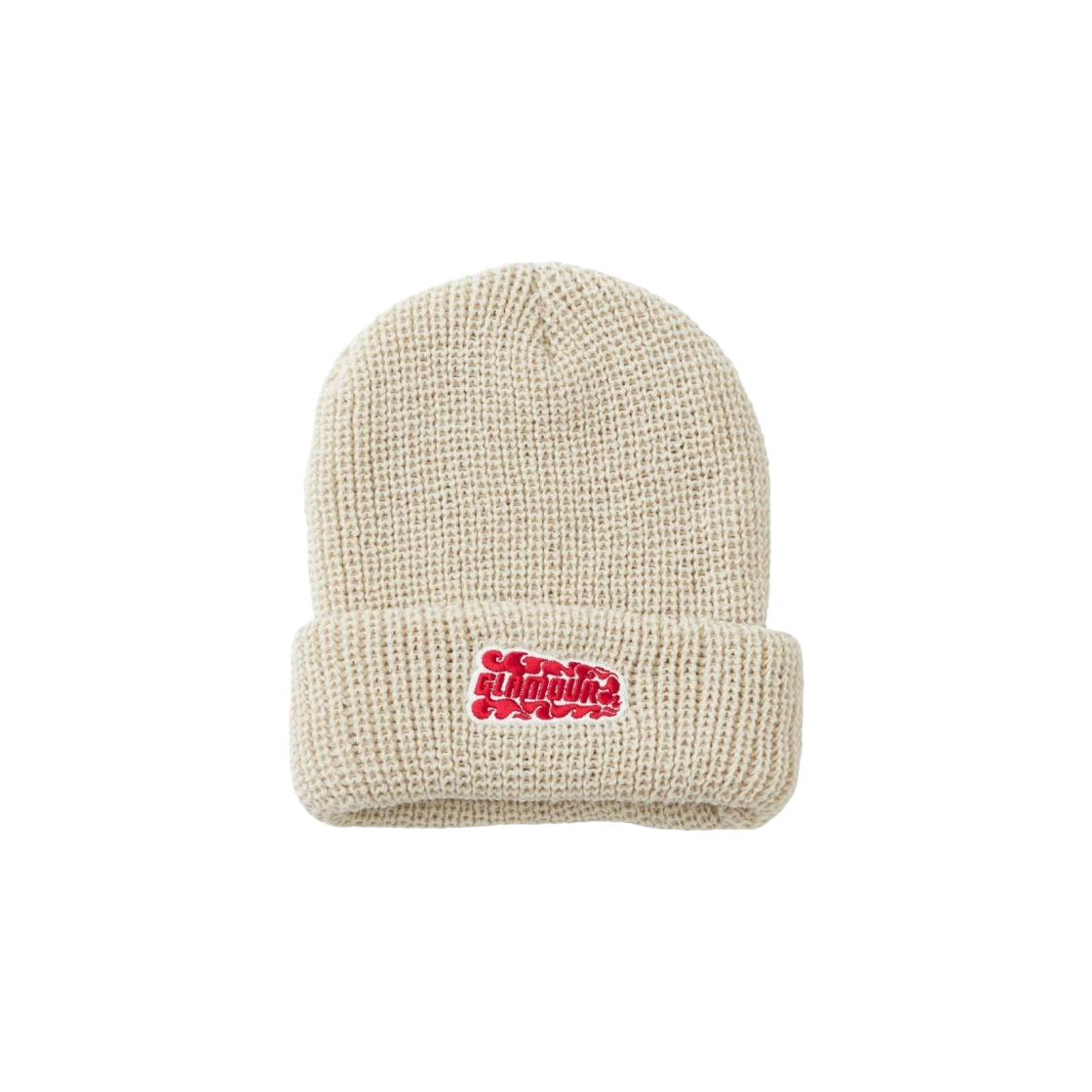 히스테릭 글래머 플레임 로고 자수 니트 캡 화이트(Hysteric Glamour Flame Logo Embroidery Knit Cap White) - 1