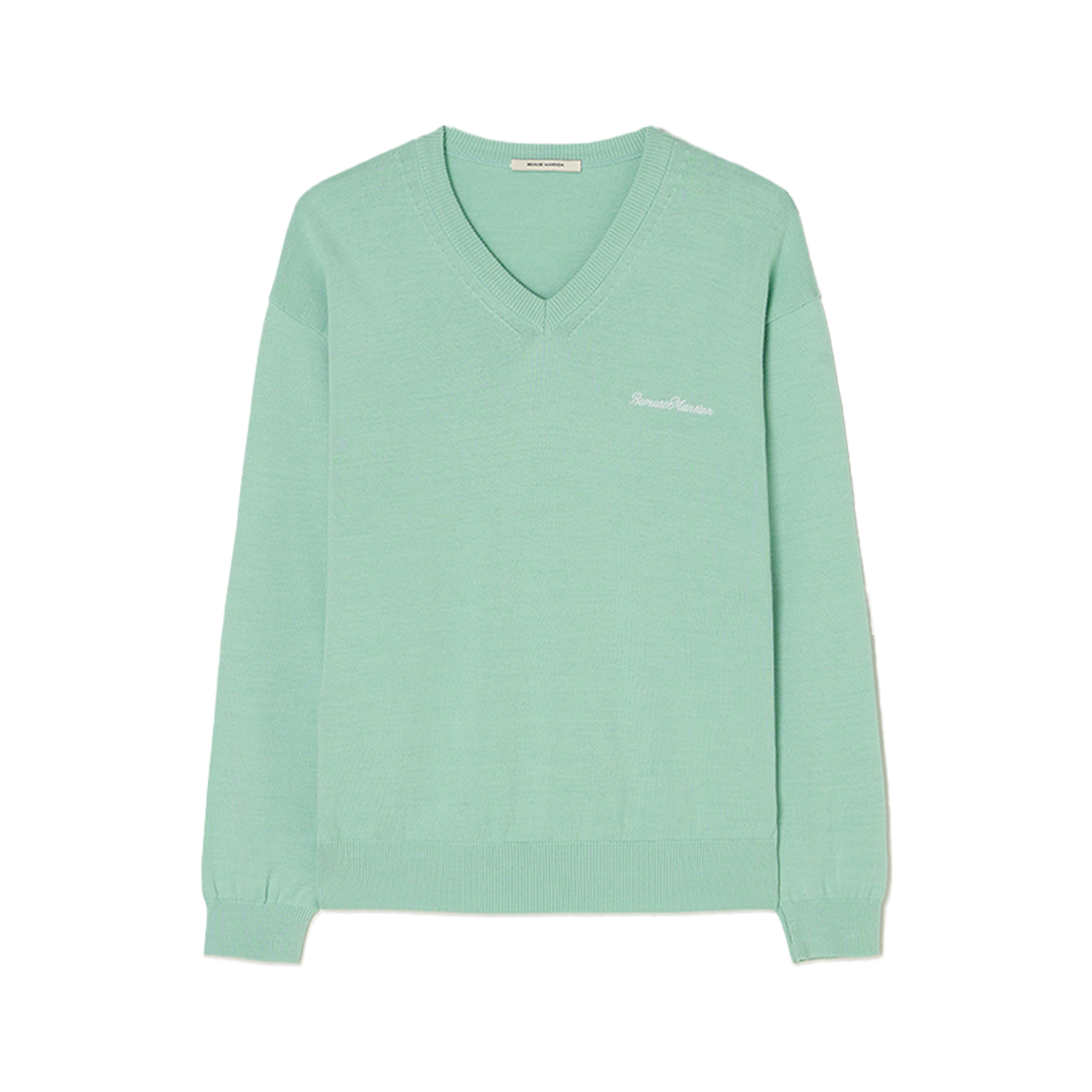 비뮤즈맨션 비뮤즈 V넥 니트 민트(BEMUSE MANSION Bemuse V-neck knit Mint)