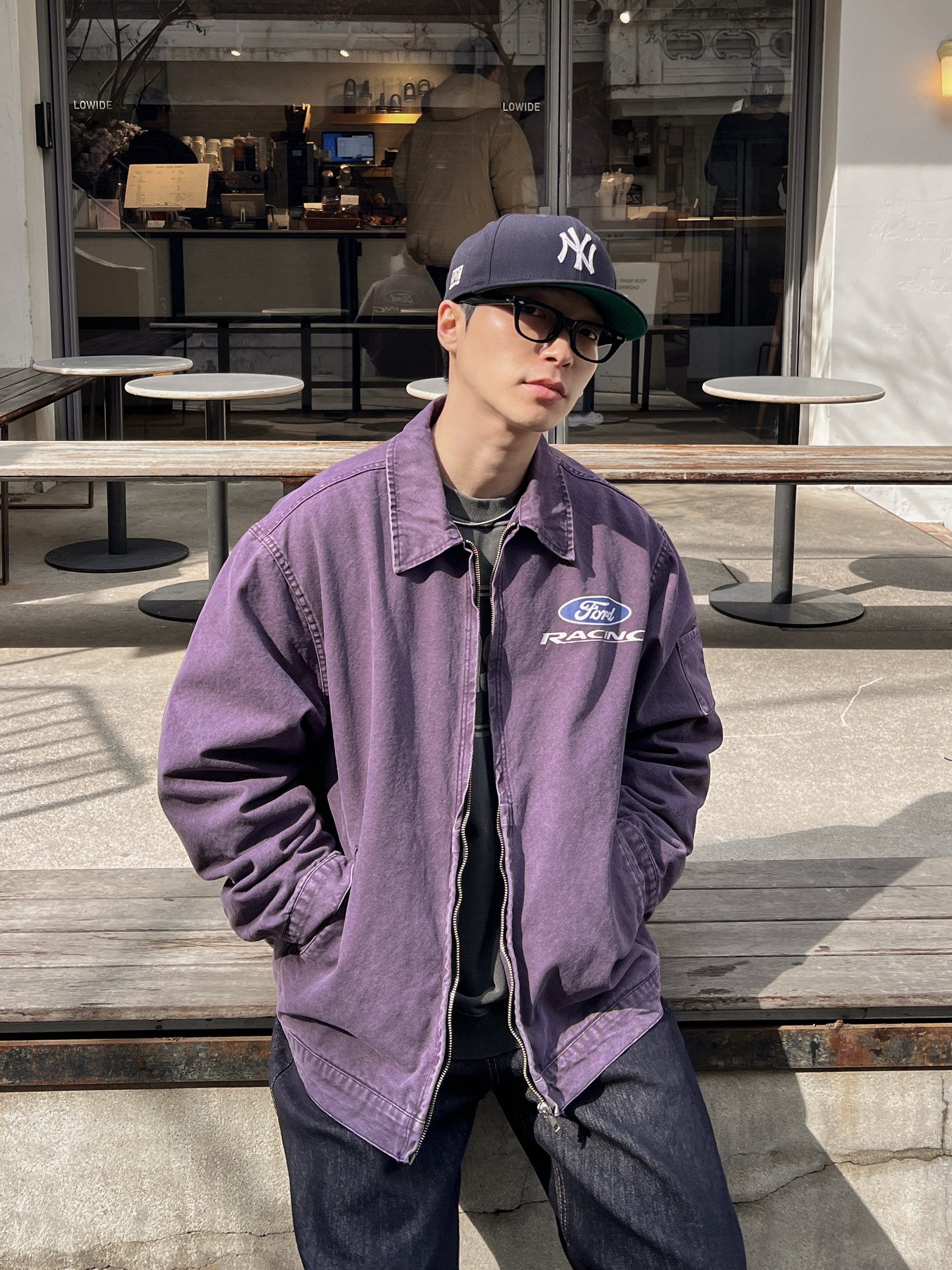 (W) 나이키 샥스 TL 블랙 앤 맥스 오렌지, 디스이즈네버댓 x 뉴에라 x MLB 뉴욕 양키스 59피프티 클래식 네이비 착용 스타일 - 2