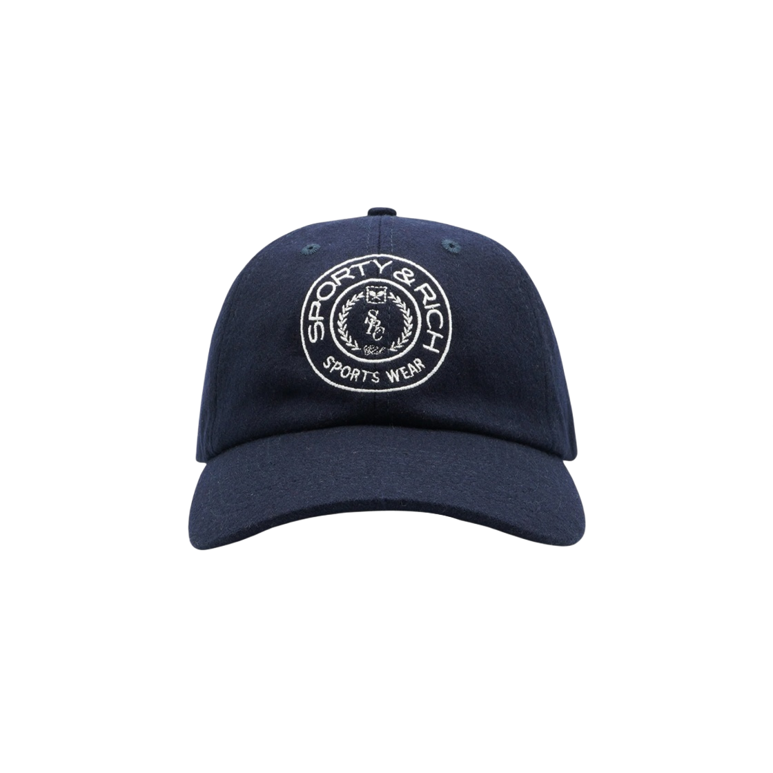 스포티 앤 리치 커넥티컷 크레스트 울 캡 네이비(Sporty & Rich Connecticut Crest Wool Cap Navy) - 1