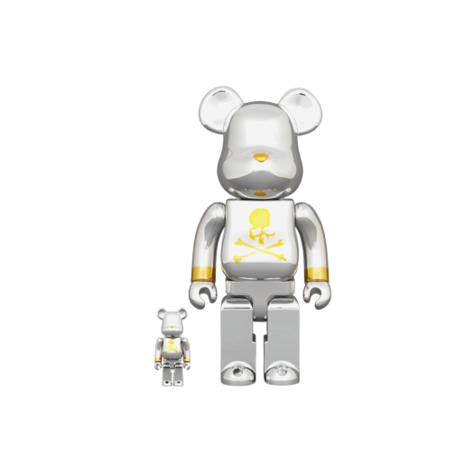 Bearbrick x Mastermind Silver 100% & 400% Set