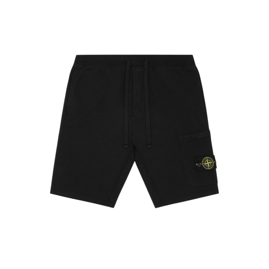 Stone Island 64651 Fleece Bermuda Shorts Black - 22SS