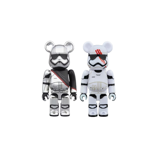 Bearbrick Star Wars Captain Phasma & FN-2187 2 Pack 100%