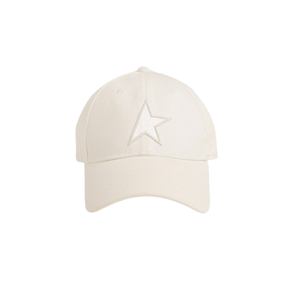 GUP01038-P000597-20103 Golden Goose Baseball Cap with Star Papyrus