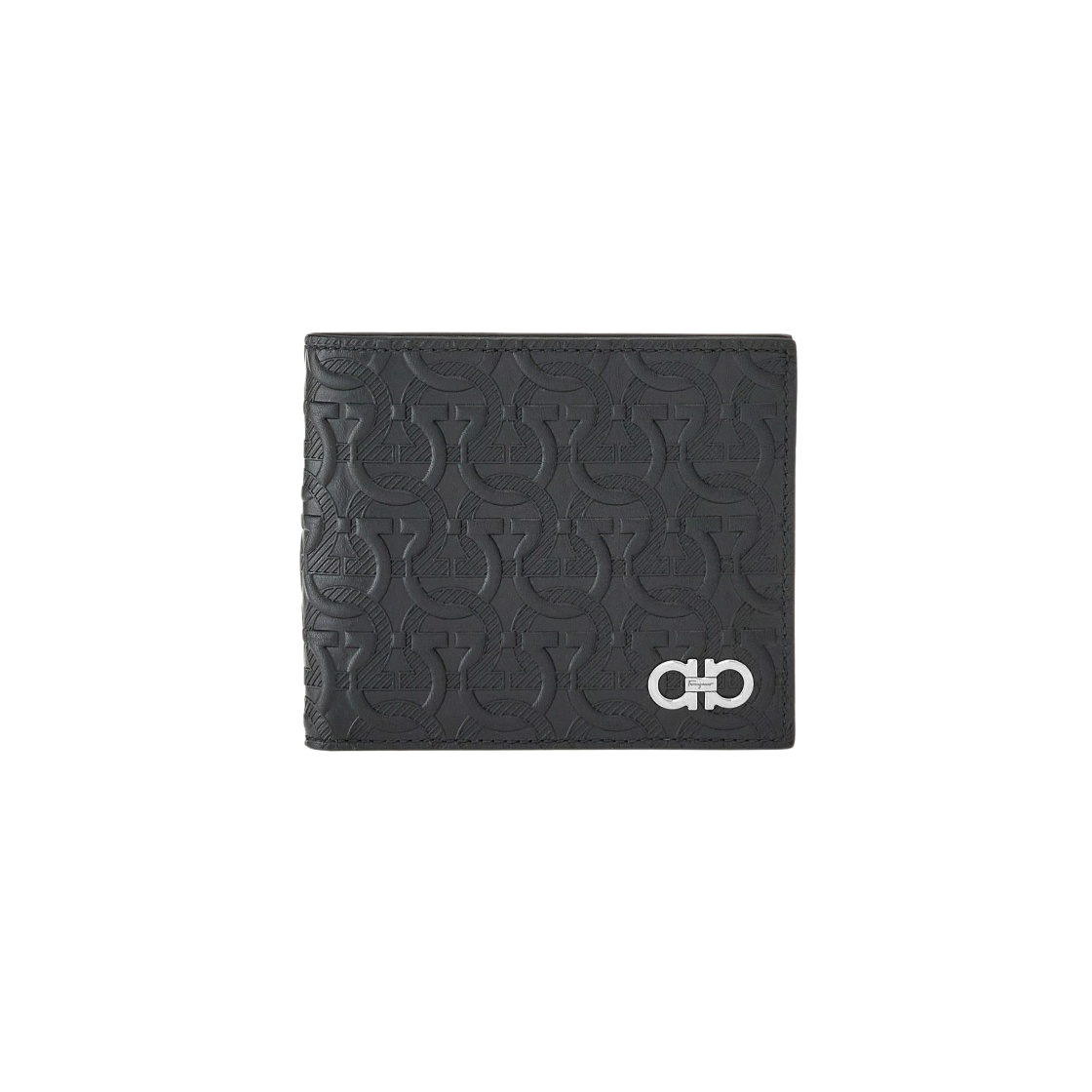 660997-753600 Ferragamo Gancini Pattern Wallet Black - 대표 이미지 #1
