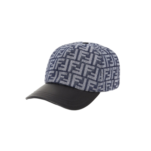 Fendi Denim Baseball Cap Blue
