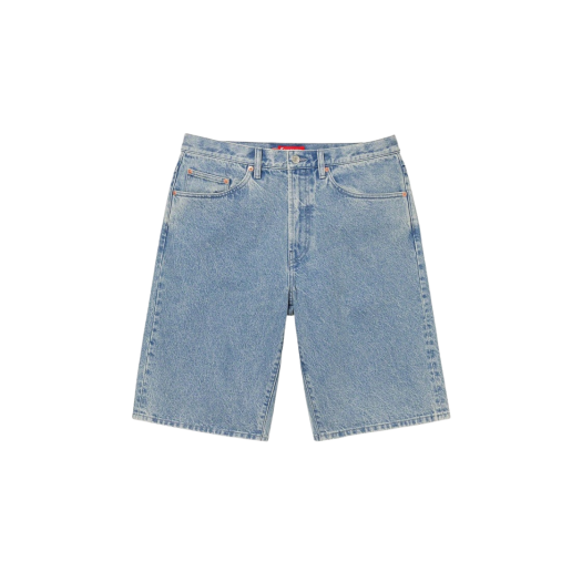 Supreme Baggy Denim Shorts Washed Blue - 23SS