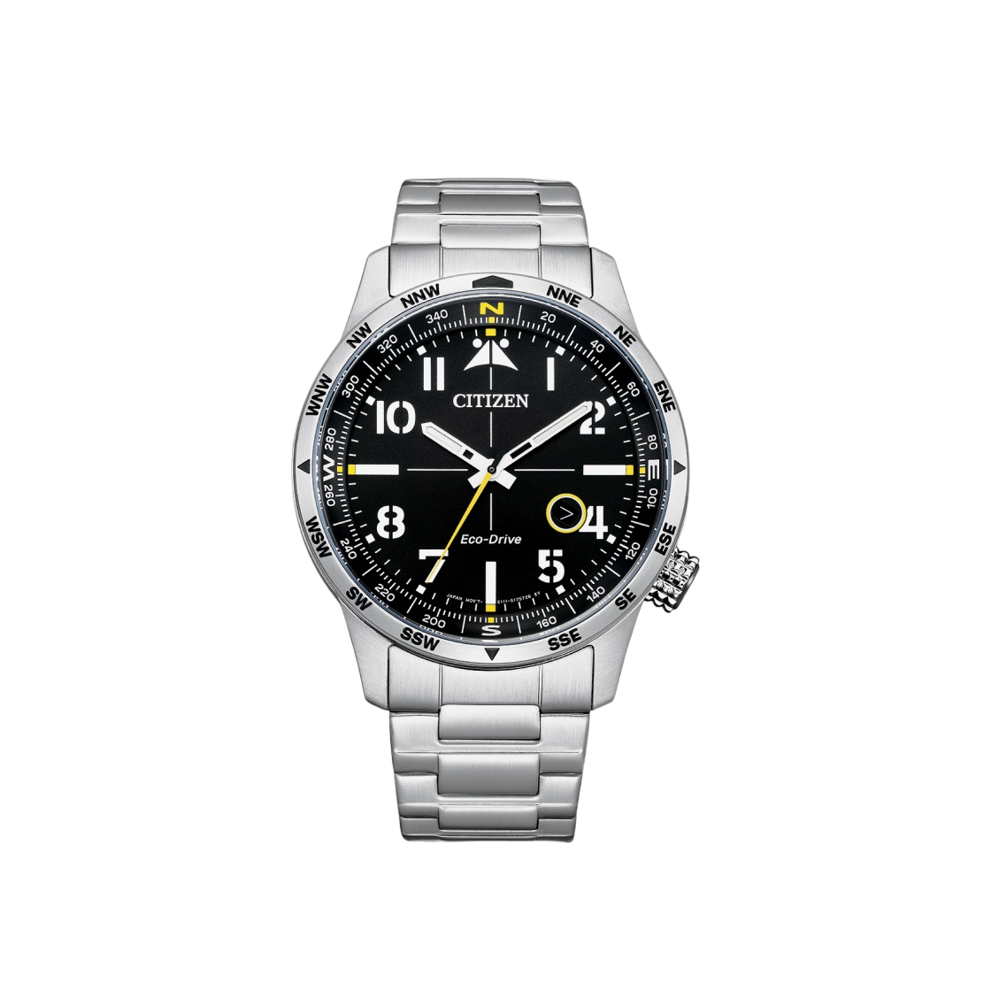 시티즌 에코드라이브 43mm 스테인리스 스틸 블랙 실버(Citizen Eco-Drive 43mm Stainless Steel Black Silver) - 1