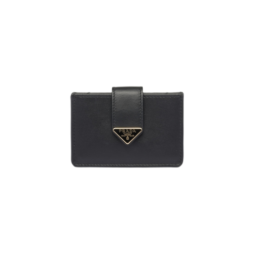 프라다 사피아노 레더 카드 홀더 블랙 | Prada | KREAM 프라다 사피아노 레더 카드 홀더 블랙 | Prada | KREAM