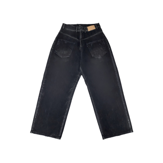 ★人気【Project G/R】 Coated Backward Denim Pants Black a_4c2bcbfef2bd44119627044cbbf9