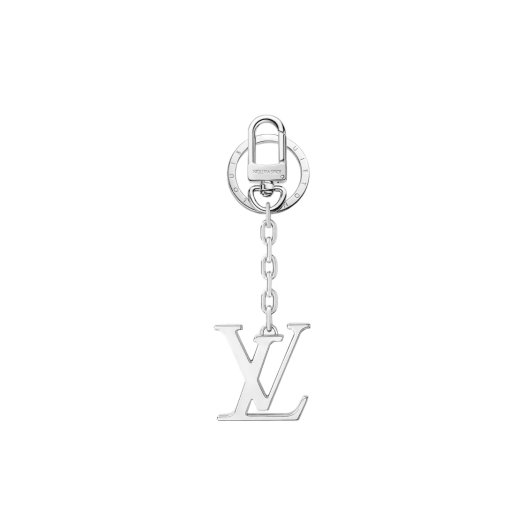 Louis Vuitton LV Initials Key Holder and Bag Charm Silver