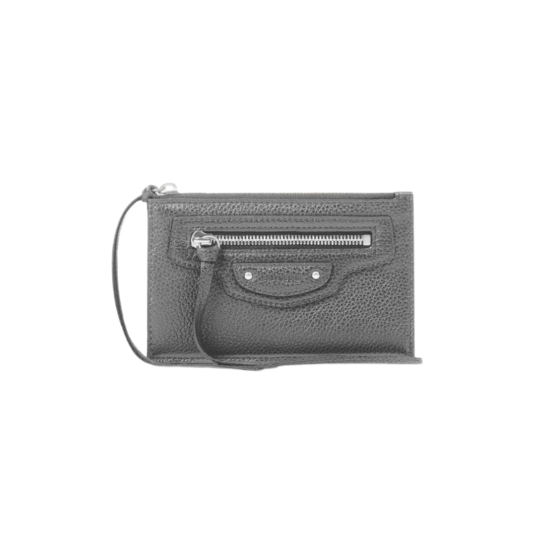 64011015Y0Y1219 Balenciaga Neo Classic Long Coin and Card Holder Grey