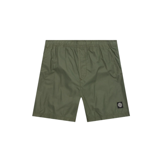 Stone Island B0946 Brushed Cotton Swimming Trunk Olive Green - 22SS