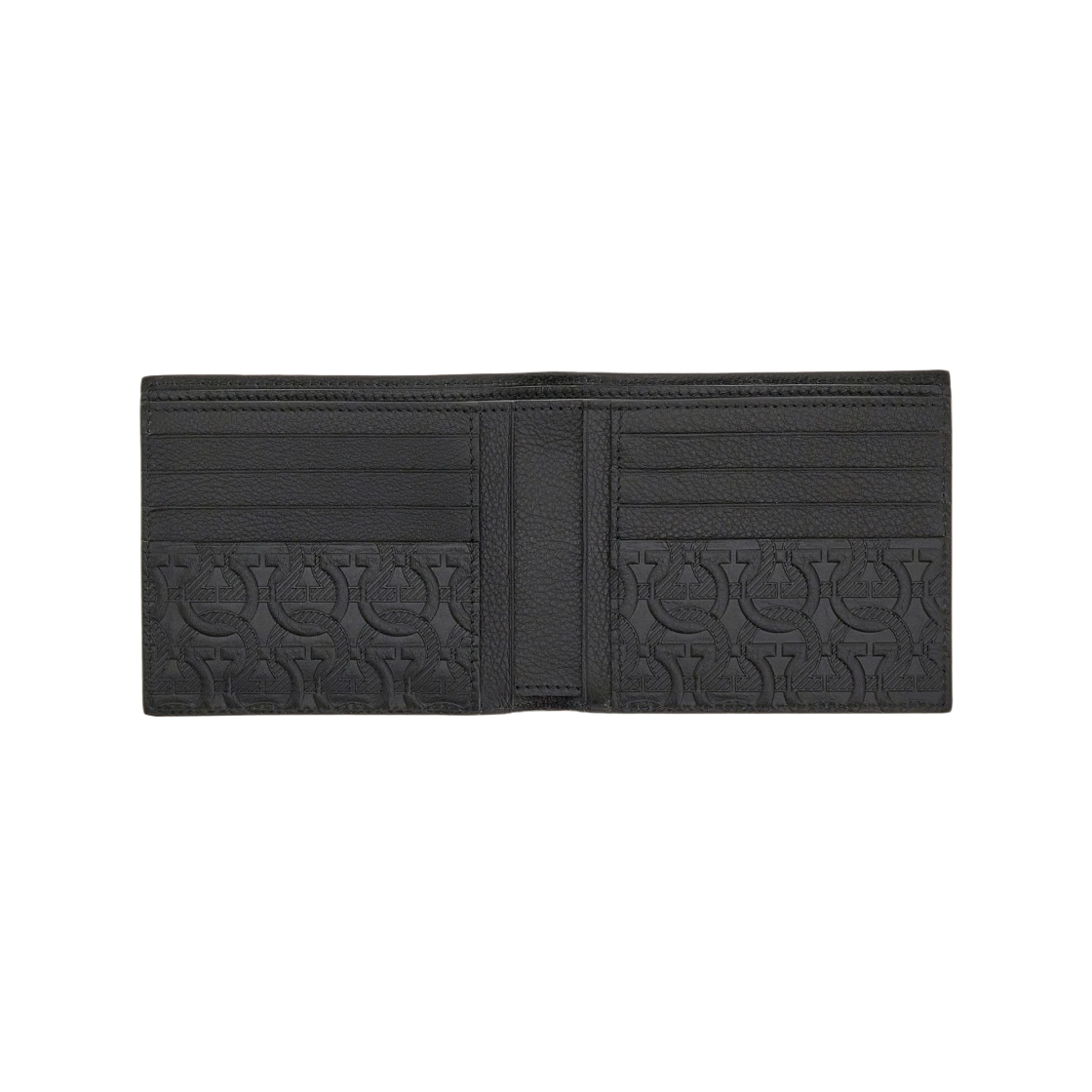 660997-753600 Ferragamo Gancini Pattern Wallet Black - #2